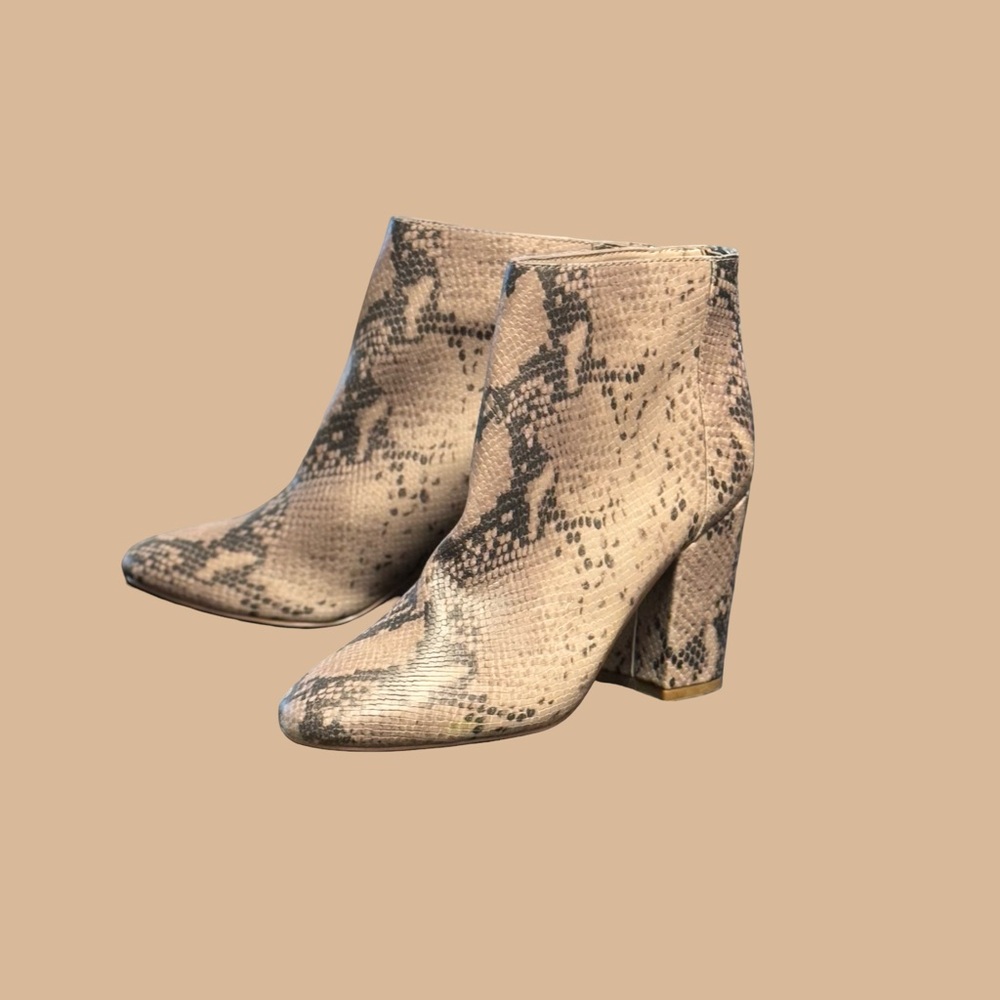 Steve Madden Snakeskin Ankle Boots